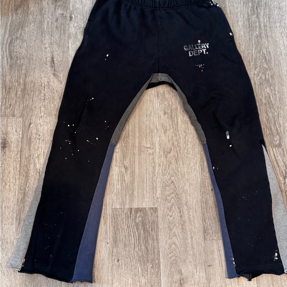 Gallery Dept Black and Gray Men’s Flared Bottoms